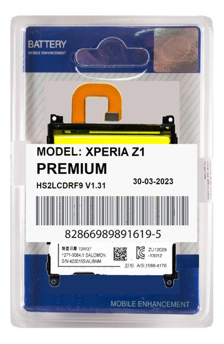 Battria Para Xperia Z1 0rigina! + Durabilidade + Garantia!