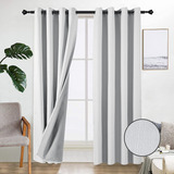 100 Blackout Curtains For Bedroom  White  Winter Therma...