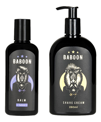 Kit Baboon Shave Cream Profissional + Balm De Barba 140ml