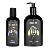 Kit Baboon Shave Cream Profissional + Balm De Barba 140ml