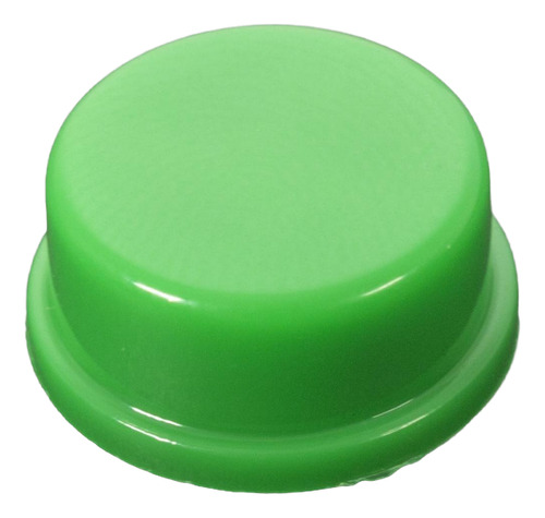 21 Unidades De Botón Verde B3f Circular Para Pulsador 