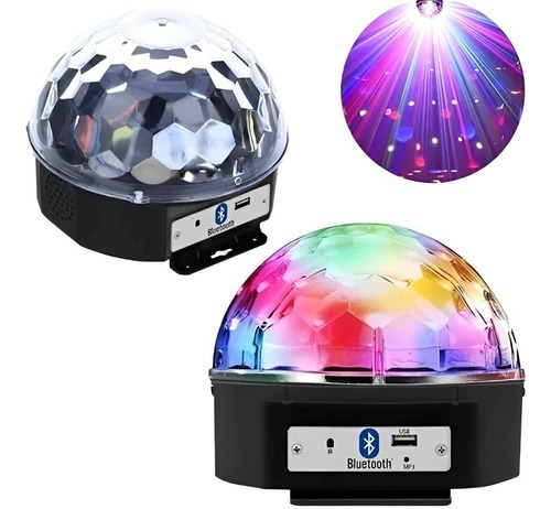 Bola Maluca Led Cristal Rgb Bluetooth Usb Festas Iluminação 110v/220v