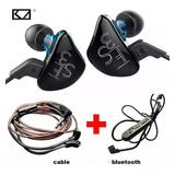 Audífonos Kz Es3 + Cable Bluetooth + Estuche Kz + Espumas