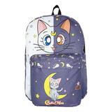 Mochila Anime Sailor Moon Luna Artemis Gatito Cat Gato Bolso
