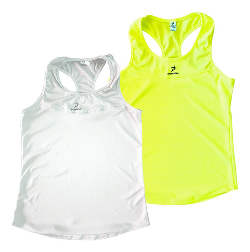 Pack X2 Musculosas Deportivas Mujer Sudadera Indumentaria