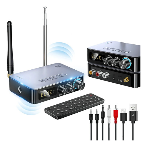 4 En 1 Receptor Transmisor Bluetooth 5.1 Hifi/fm/nfc/óptical