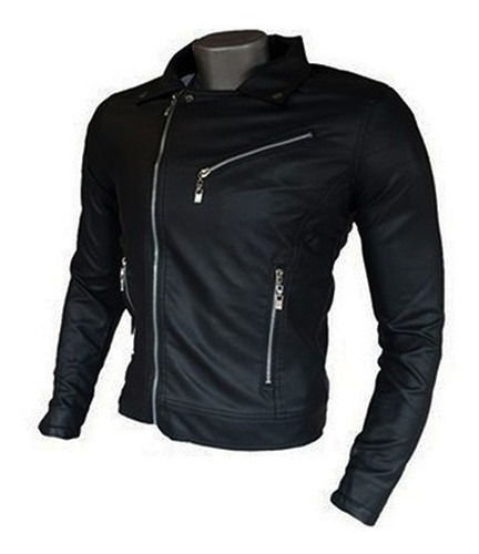 Chaqueta Para Hombre Tipo Chamarra Cuero Sintético 30% Off