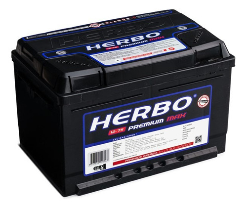 Batería De Auto Herbo 12x75 Instalación Sin Cargo