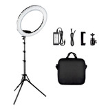 Iluminador Led Ring Light 49cm 55w Maquiagem Fotos Com Tripé