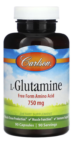 Carlson Labs L-glutamina 750 Mg, 90 Cápsulas Sfn