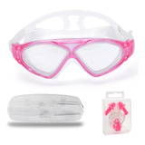 Goggle Natacion Visor Silicon Niños Rosa Hidra Swf797