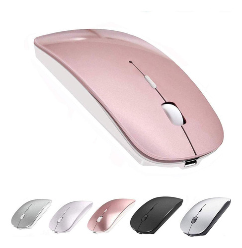 Mouse Inalámbrico Bluetooth, P Pc/mac/iPad/iPhone Rosa Oro