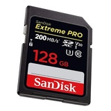 Cartão Sandisk 128gb Sdxc Extreme Pro 200mbs Original