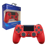 Controle Playstation 4 Magma Vermelho Sony Ps4 Original