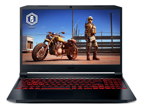 Notebook Gamer Acer An515-57-76va I7 8gb 512gb Ssd 15.6 W11 Cor Preto Com Detalhes Em Vermelho