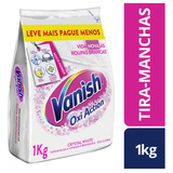 Vanish Crystal White Tira Manchas Pó Roupas Branca Refil 1kg