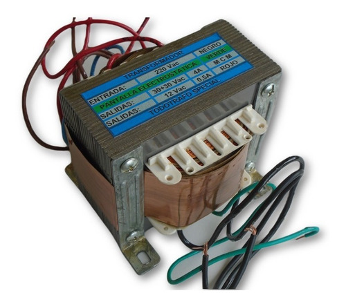 Transformador 30+30 V 4 A Para Modulo Audioproject 100 Watts Y Otros Usos