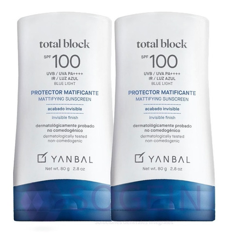 2 Bloqueador Total Block Spf100 - mL a $630