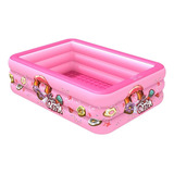 Piscina Inflável Infantil 115x80x32cm Personagens Banheira Cor Rosa