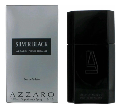 Perfume Azzaro Silver Black 100ml Original + Amostra Sj