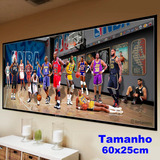 Poster Painel Lendas Da Nba Jordan Kobe Bryant 60x25cm