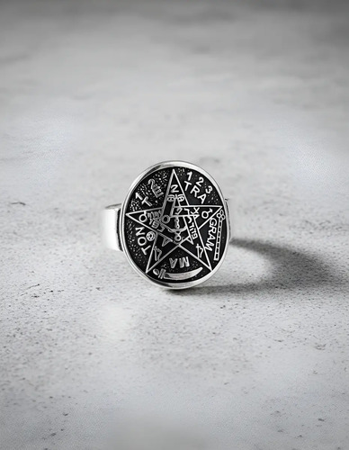 Anillo Tetragrámaton Estrella Rey Salomón David Plata 925