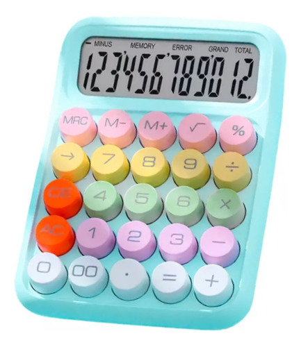 Calculadora De Mesa Fofa 12 Dígitos Kawaii Colorida Novidade