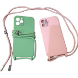 Funda Silicona Correa Para iPhone 12 Pro Colgante 