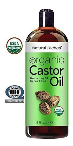 Cabello Grueso Aceite De Ricino Organico Prensado En Frio Pa