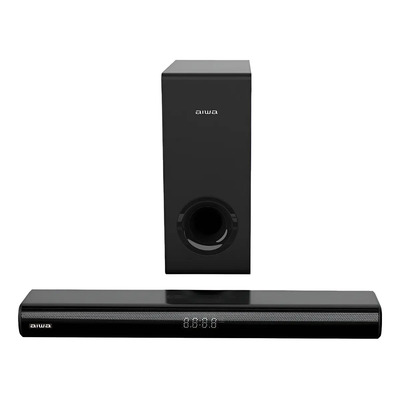 Barra De Sonido Aiwa Con Subwoofer 80w (rms) | Awsbc800ww - Negro - 50\u002F60 Hz | Meses sin interés