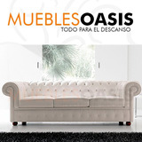 Sillon Sofa Chesterfield 3 Cuerpos En Chenille Muebles Oasis