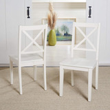 Safavieh Home Collection Silio White X-back Silla De Comedor