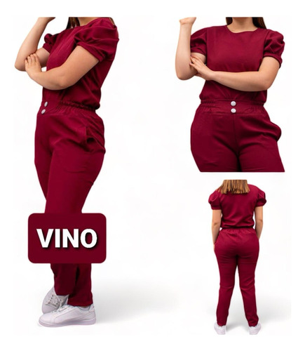 Uniforme Quirúrgico Antifluidos Para Mujer Cuello Redondo