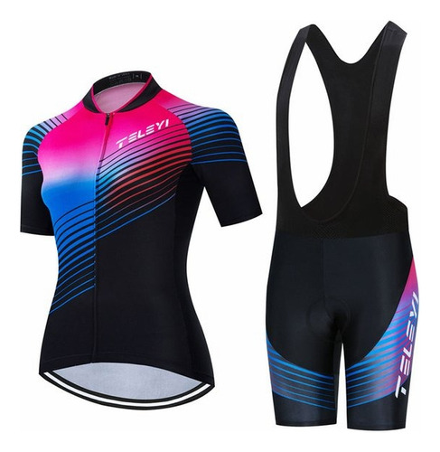 Maillot Ciclismo Mujer Culotte Corto Con Tirantes