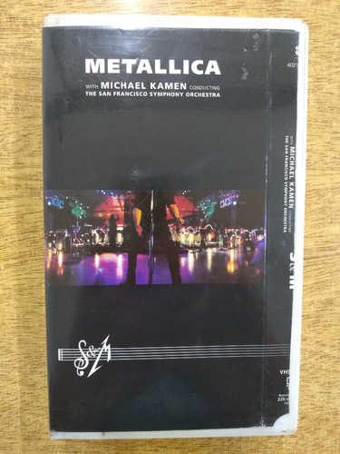 Metallica  S&m  Vhs  Importado Usa