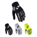 Jm Guantes Cortos Moto Ls2 Bend Negro Blanco Amarillo Fluo