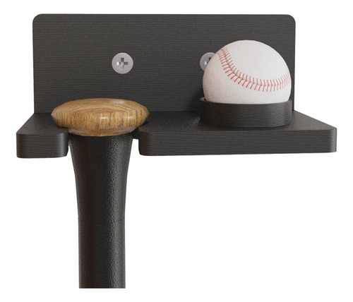 Suporte Decorativo Para Taco E Bola De Baseball - Exclusivo