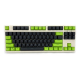 Teclas Toxic Keycaps Pbt Cherry 104 Ingles Negro Verde