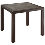 Mesa Plástica 04 Lugares Eterna Rattan Wengue Rimax