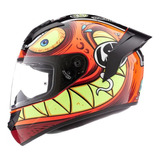 Casco Integral Moto Ls2 352 Rookie Rampage Brillo Con Alerón