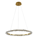 Pendente Aster Dourado (d)80cm (a)8cm 1xled 37w 3000k 2775lm