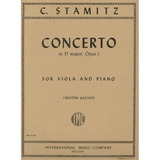 Stamitz - Concierto D Major Op. 1. Viola Y Piano. Edita...