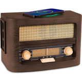 Radio Retro Vintage Vint | Plataforma De Carga Inalámb...