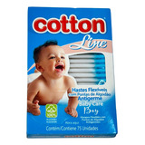 Cotonete Cotton Line Hastes Flexíveis 75 Unidades