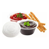 Pote Con Tapa Plastico Descartable 25cc - Dip - Pack X 100un