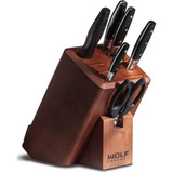 Set De Cuchillos De Acero Inoxidable Wolf Gourmet Wgcu100s