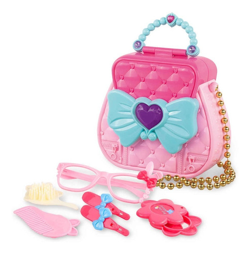 Bolso Infantil Set Belleza Niñas Con Luz Y Accesorios