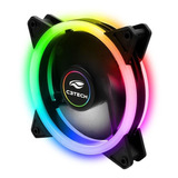 Fan 120mm Ventoinha Gamer Cooler Rgb Led Duplo C3tech Argb