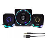 Caixas Multimídia Efeito Rgb 16w Com Bluetooth E Usb Kpro828