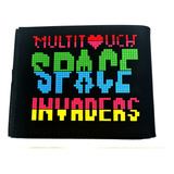 Cartera Gamer Juvenil Geek Space Invaders Retro 